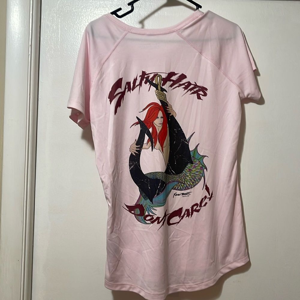 Kevin brant salty hair don’t care a mermaid shirt size extra large